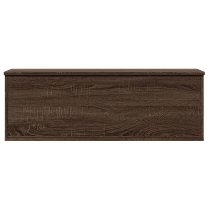 Opbergbox 102x35x35 cm bewerkt hout bruin eikenkleur