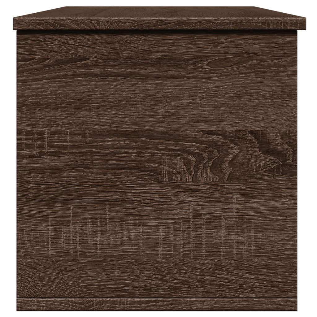 Opbergbox 102x35x35 cm bewerkt hout bruin eikenkleur