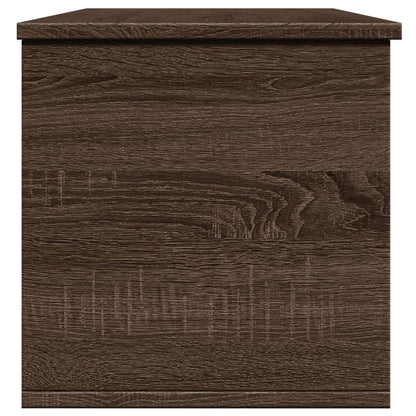 Opbergbox 102x35x35 cm bewerkt hout bruin eikenkleur