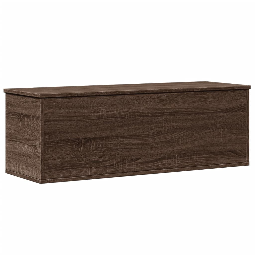 Opbergbox 102x35x35 cm bewerkt hout bruin eikenkleur
