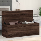 Storage box 102x35x35 cm engineered wood brown oak colour