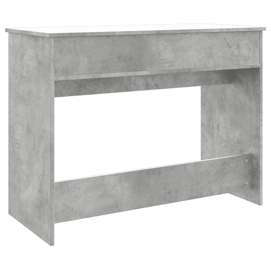 Kaptafel met spiegel 100x45x76 cm betongrijs