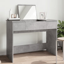 Kaptafel met spiegel 100x45x76 cm betongrijs