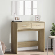 Kaptafel 80x39x80 cm sonoma eikenkleurig met spiegel