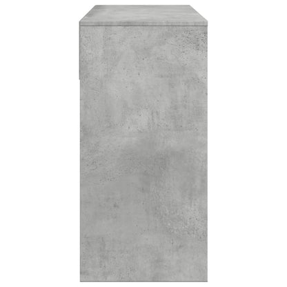 Kaptafel met spiegel 80x39x80 cm betongrijs