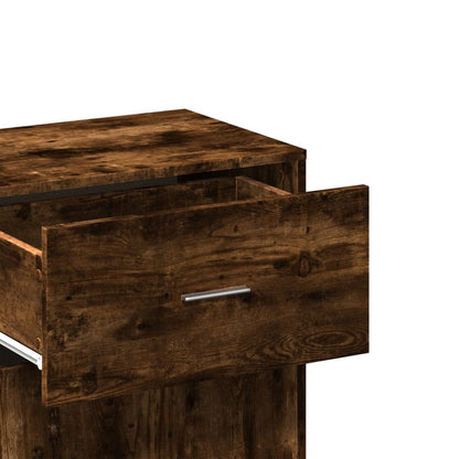 Opbergkast 56,5x39x90 cm bewerkt hout gerookt eikenkleurig