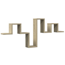 Wandschap 104,5X10X43 Cm Bewerkt Hout Kleurig Sonoma eiken