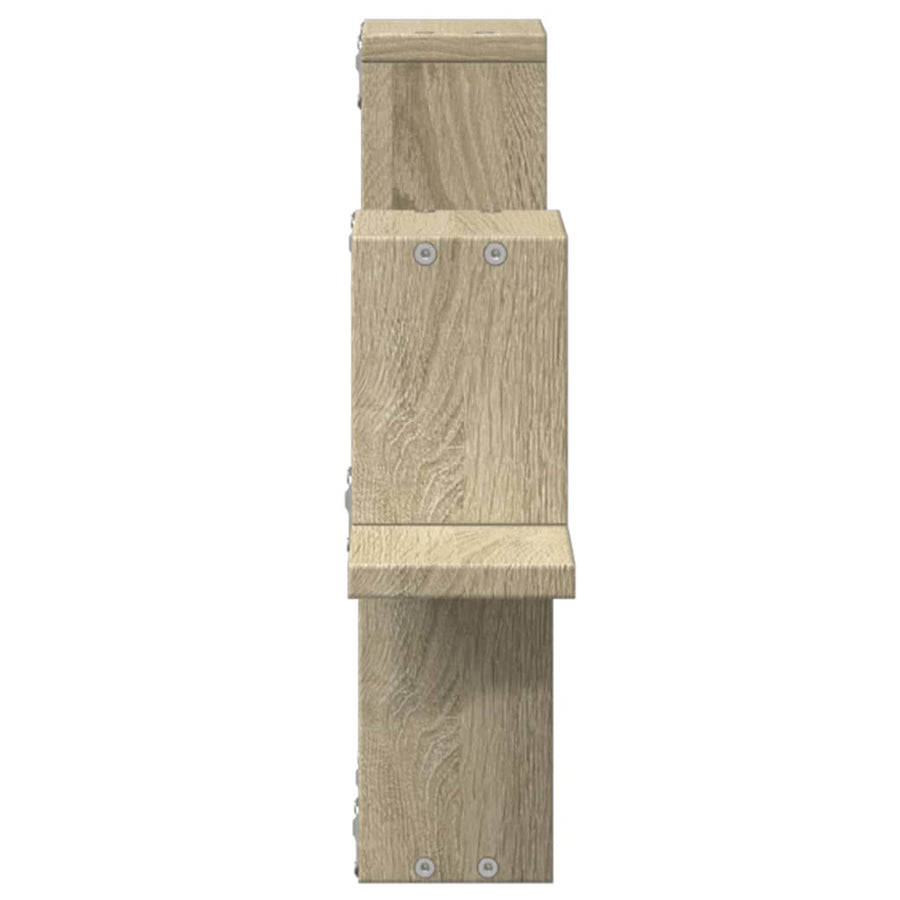 Wandschap 104,5X10X43 Cm Bewerkt Hout Kleurig Sonoma eiken