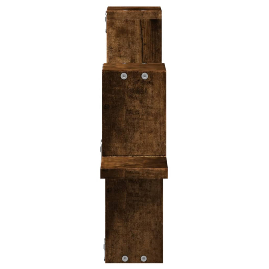 Wandschap 104,5X10X43 Cm Bewerkt Hout Kleurig Gerookt eiken