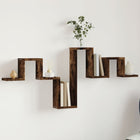 Wall shelf 104.5x10x43 cm engineered wood smoked oak finish