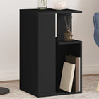 Side table 35x35x60 cm carved black wood