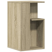 Bijzettafel 35x35x60 cm bewerkt hout sonoma eiken