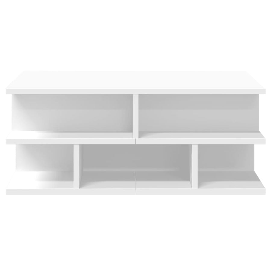 Salontafel 70x70x29 cm bewerkt hout wit