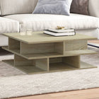 Coffee table 70x70x29 cm engineered wood Sonoma oak-coloured