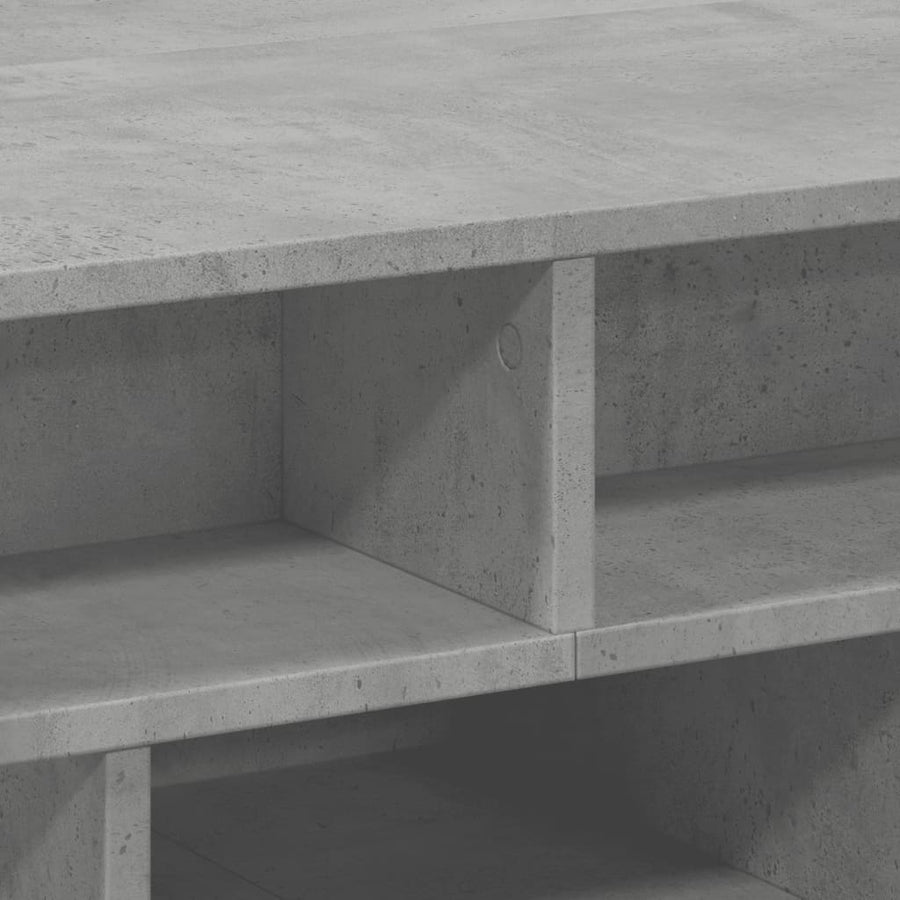 Salontafel 70x70x29 cm bewerkt hout betongrijs