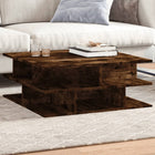 Coffee table 70x70x29 cm engineered wood smoked oak look