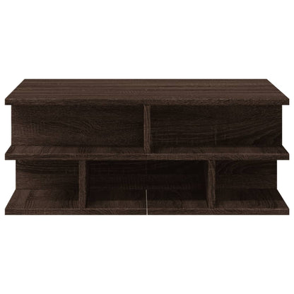 Salontafel 70x70x29 cm bewerkt hout bruin eikenkleur