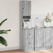 Keukenkast 35x50x180 cm grijs sonoma eiken