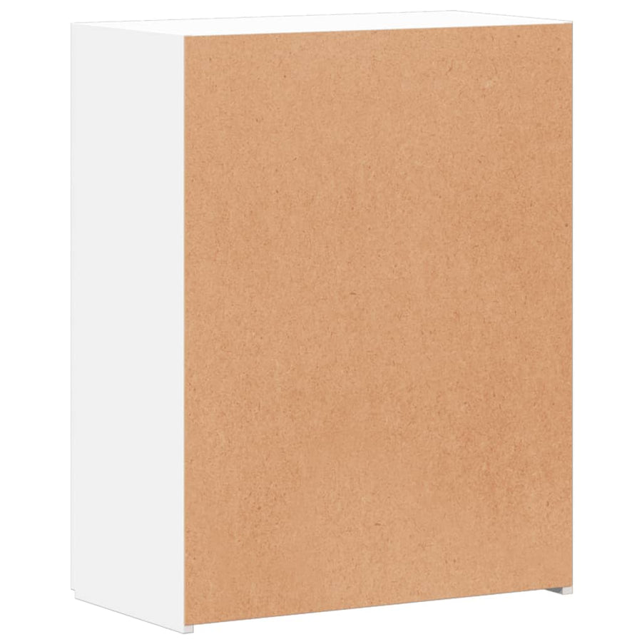 Archiefkast 60x32x77,5 cm bewerkt hout wit