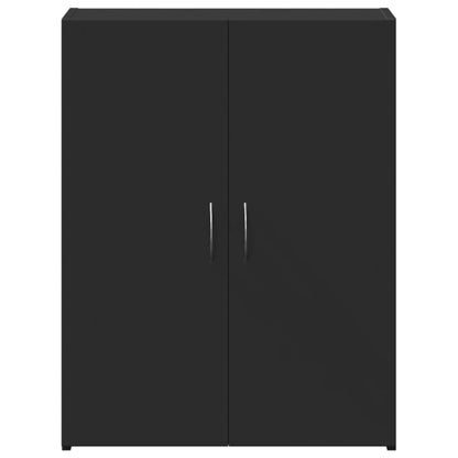 Archiefkast 60x32x77,5 cm bewerkt hout zwart