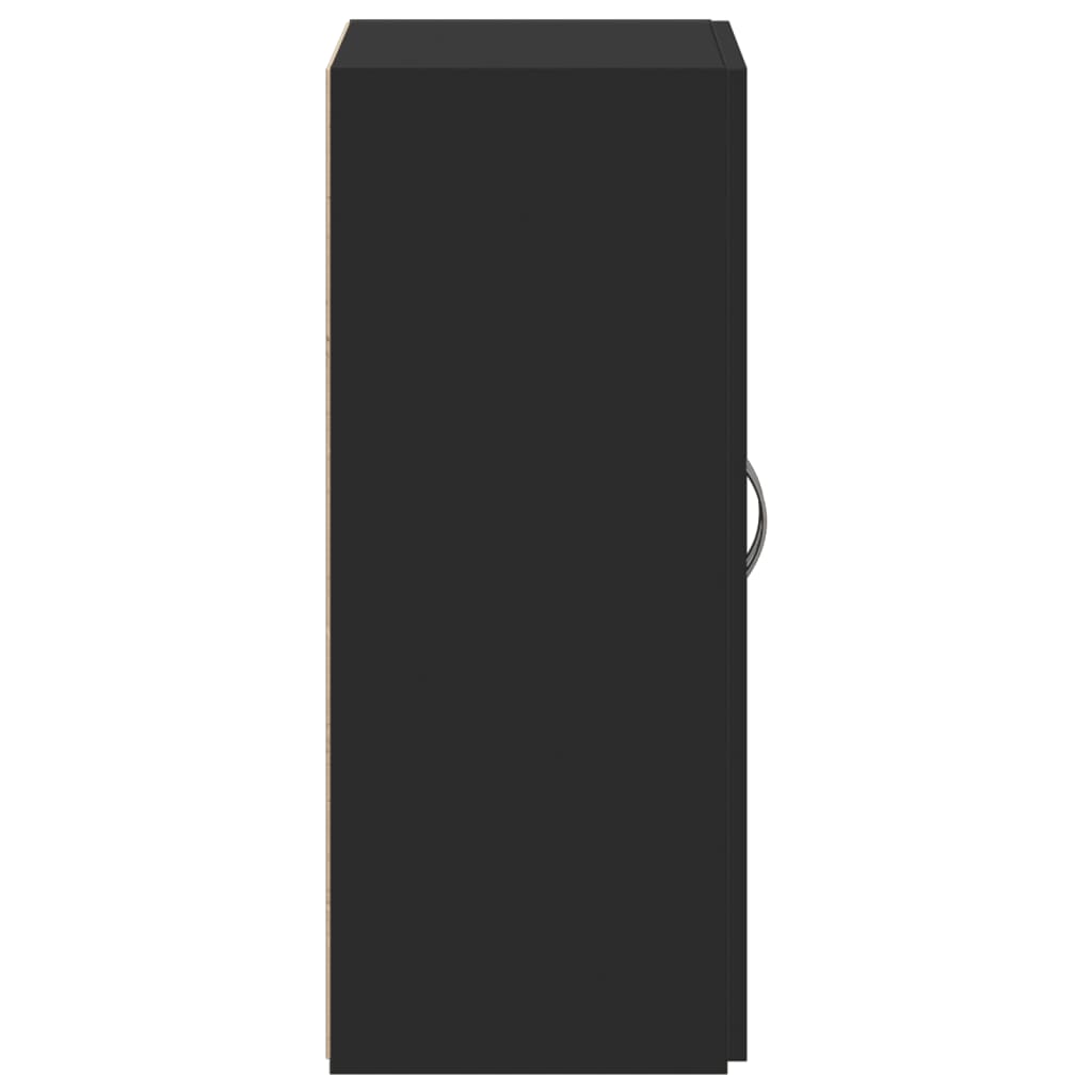 Archiefkast 60x32x77,5 cm bewerkt hout zwart