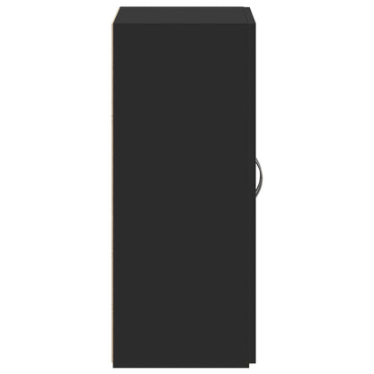 Archiefkast 60x32x77,5 cm bewerkt hout zwart