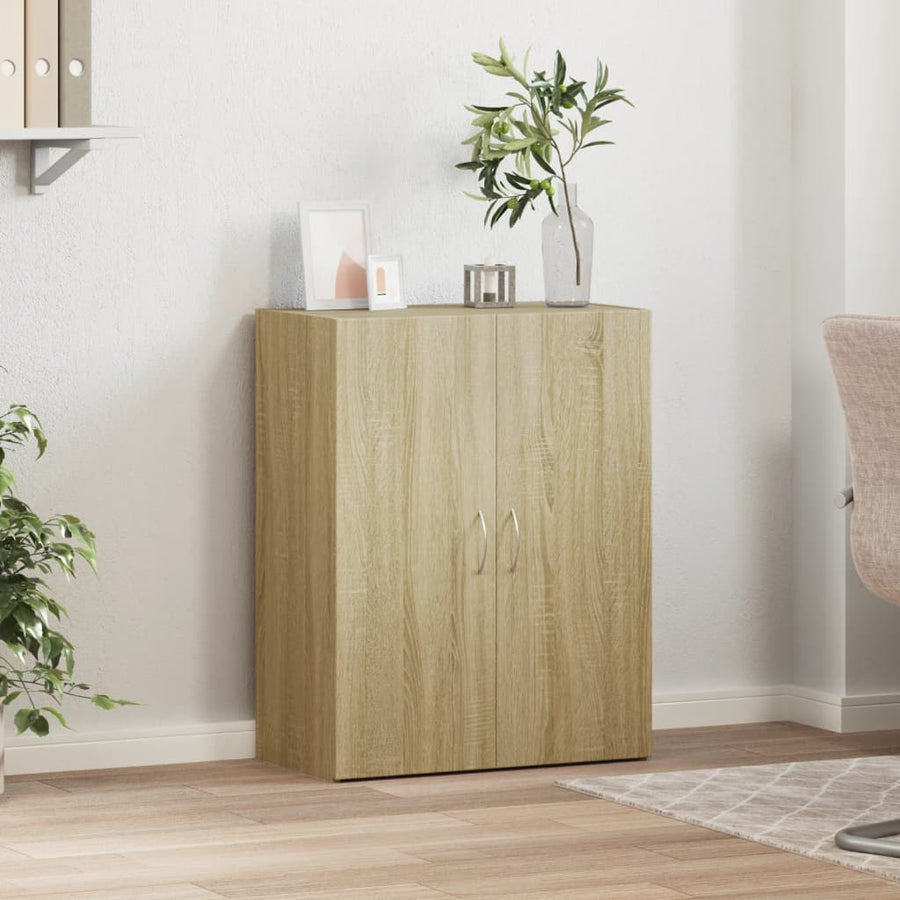 Archiefkast 60x32x77,5 cm bewerkt hout sonoma eikenkleurig