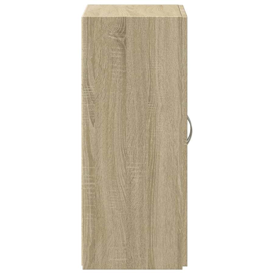 Archiefkast 60x32x77,5 cm bewerkt hout sonoma eikenkleurig
