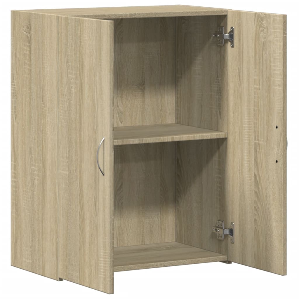Archiefkast 60x32x77,5 cm bewerkt hout sonoma eikenkleurig