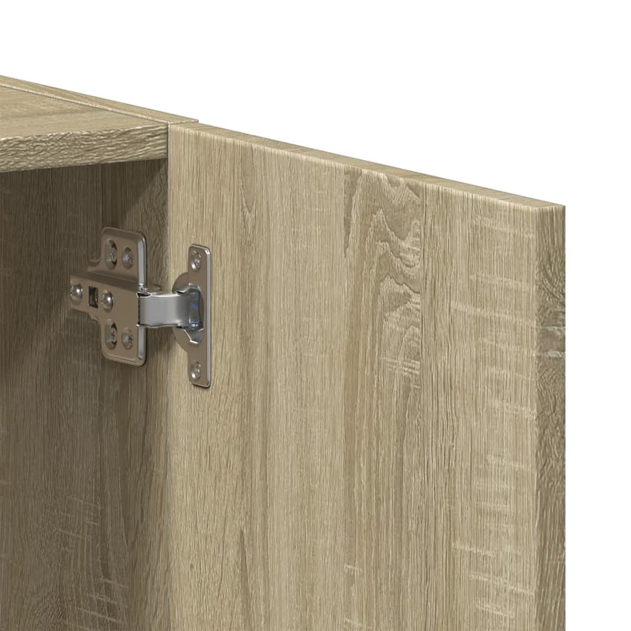 Archiefkast 60x32x77,5 cm bewerkt hout sonoma eikenkleurig