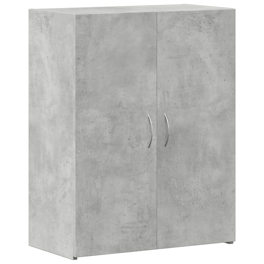 Archiefkast 60x32x77,5 cm bewerkt hout betongrijs