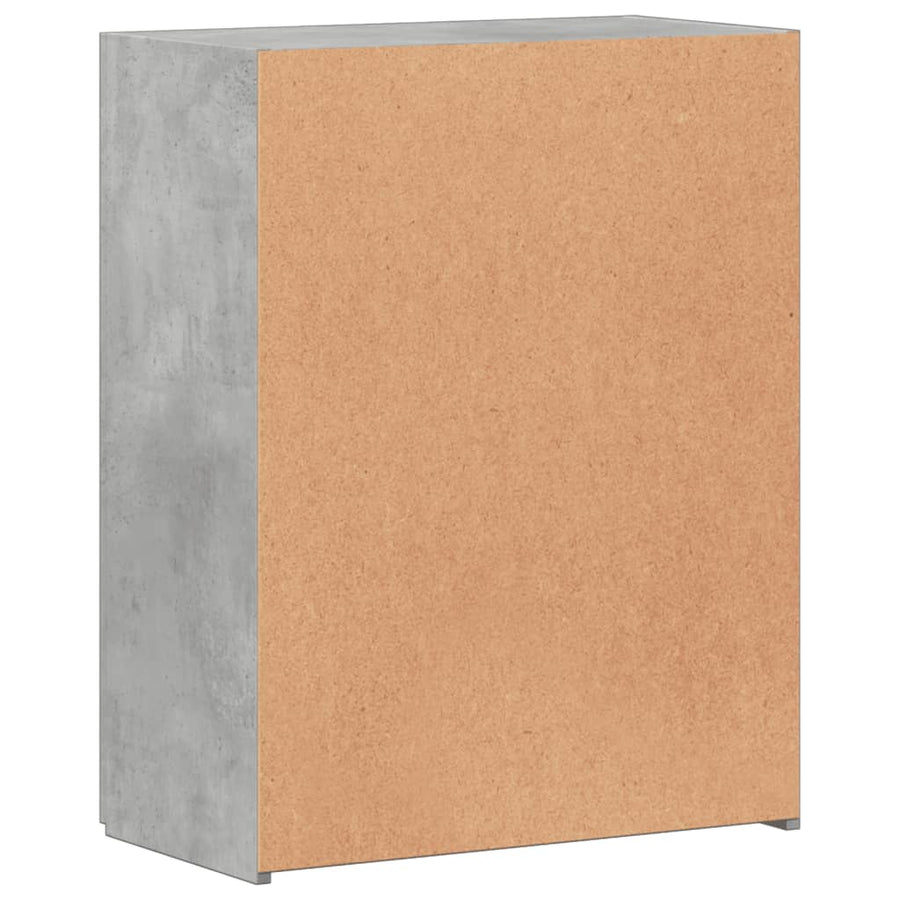 Archiefkast 60x32x77,5 cm bewerkt hout betongrijs