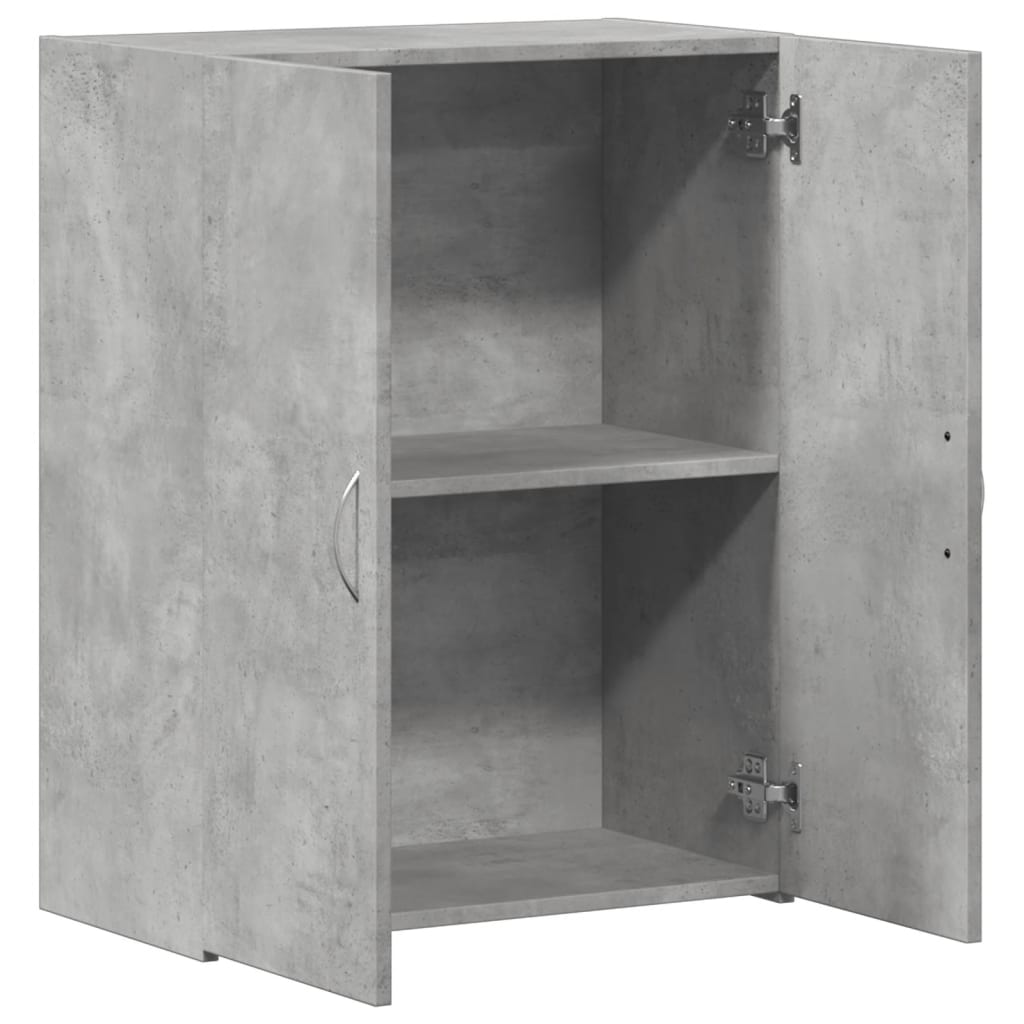 Archiefkast 60x32x77,5 cm bewerkt hout betongrijs