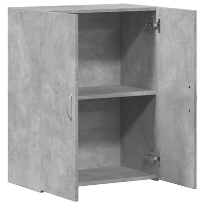 Archiefkast 60x32x77,5 cm bewerkt hout betongrijs