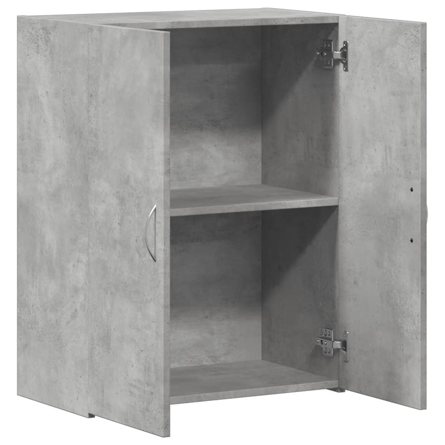 Archiefkast 60x32x77,5 cm bewerkt hout betongrijs