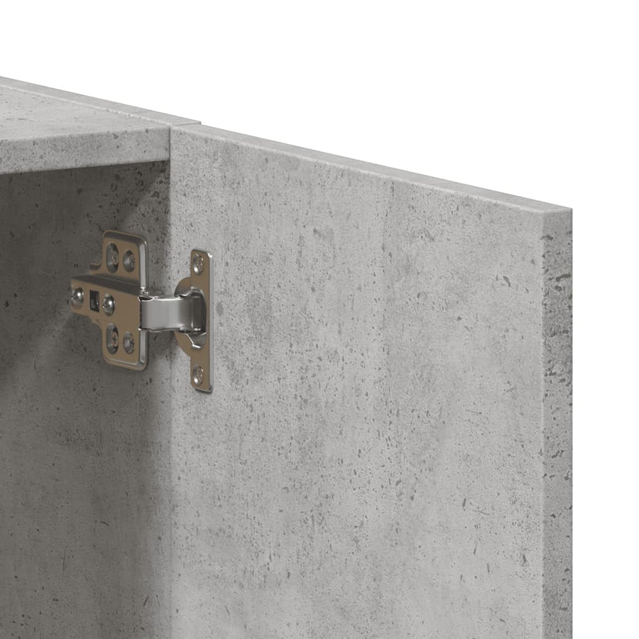 Archiefkast 60x32x77,5 cm bewerkt hout betongrijs