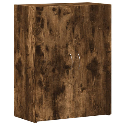 Archiefkast 60x32x77,5 cm bewerkt hout gerookt eikenkleurig