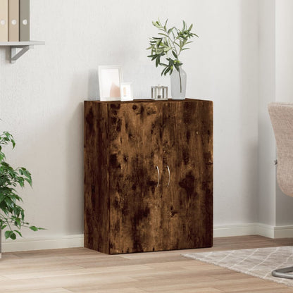 Archiefkast 60x32x77,5 cm bewerkt hout gerookt eikenkleurig