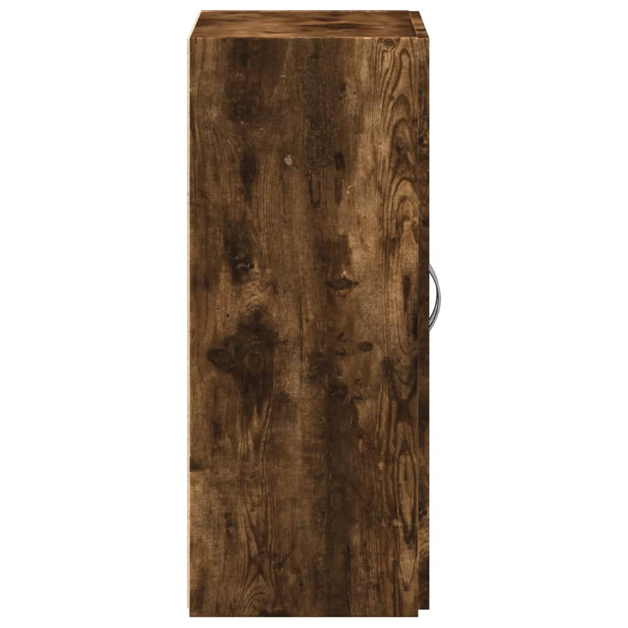 Archiefkast 60x32x77,5 cm bewerkt hout gerookt eikenkleurig