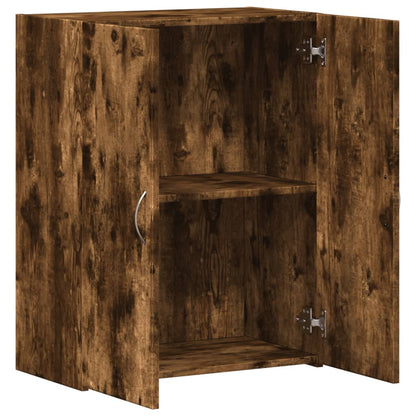Archiefkast 60x32x77,5 cm bewerkt hout gerookt eikenkleurig