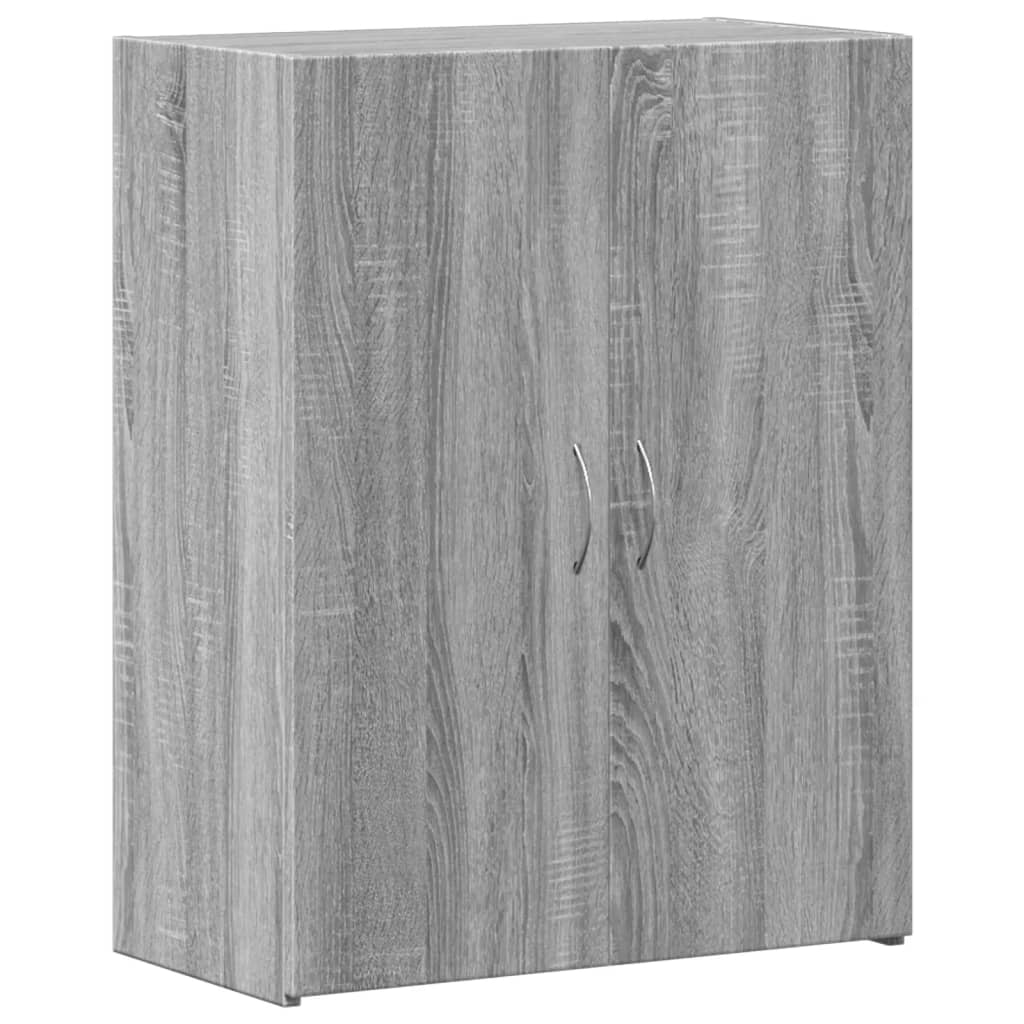 Archiefkast 60x32x77,5 cm bewerkt hout grijs sonoma eiken