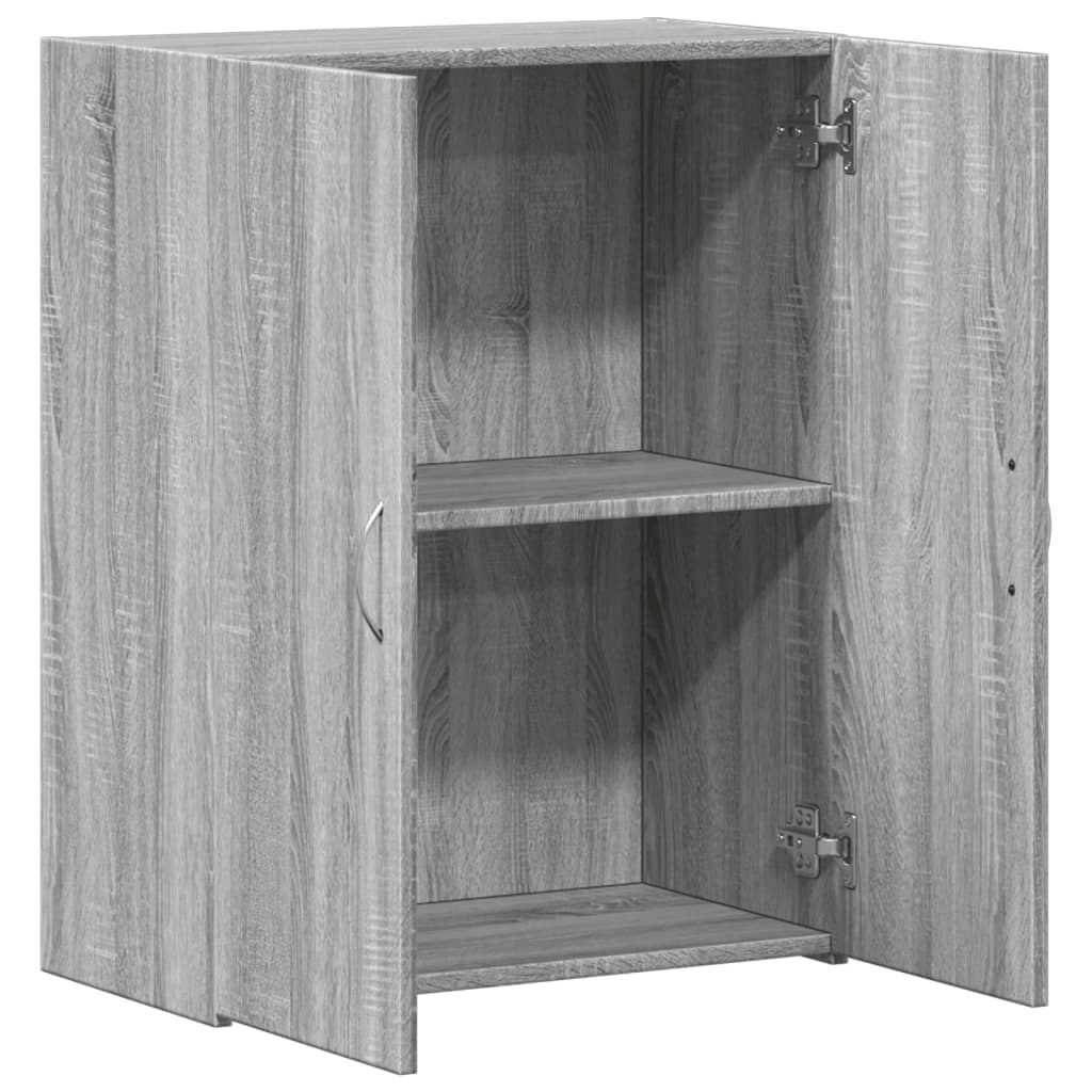 Archiefkast 60x32x77,5 cm bewerkt hout grijs sonoma eiken