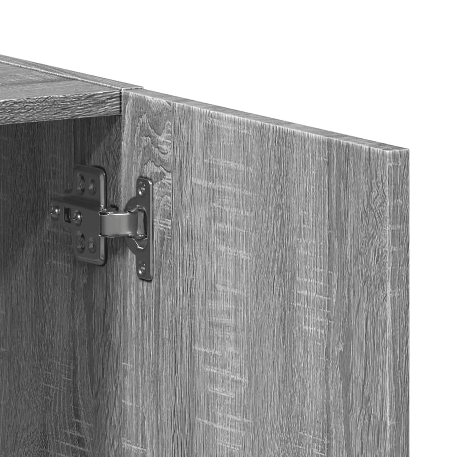 Archiefkast 60x32x77,5 cm bewerkt hout grijs sonoma eiken