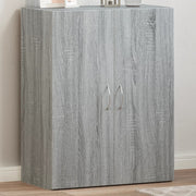 Filing cabinet 60x32x77.5 cm engineered wood grey sonoma oak