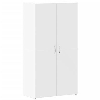 Archiefkast 60x32x115 cm bewerkt hout wit