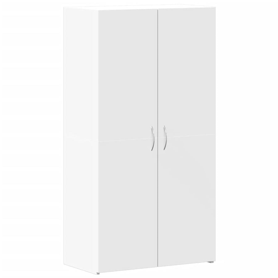 Archiefkast 60x32x115 cm bewerkt hout wit