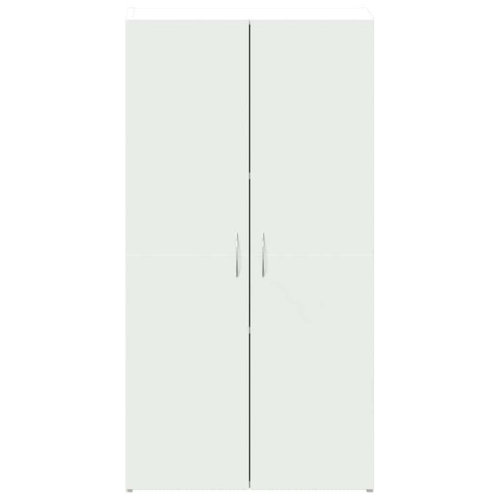 Archiefkast 60x32x115 cm bewerkt hout wit