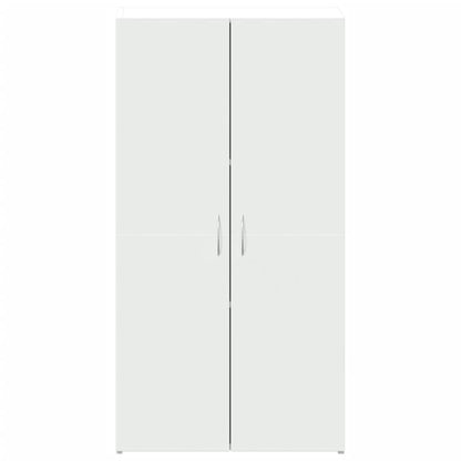 Archiefkast 60x32x115 cm bewerkt hout wit
