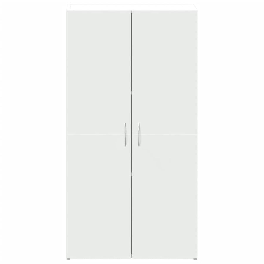 Archiefkast 60x32x115 cm bewerkt hout wit