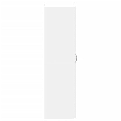 Archiefkast 60x32x115 cm bewerkt hout wit